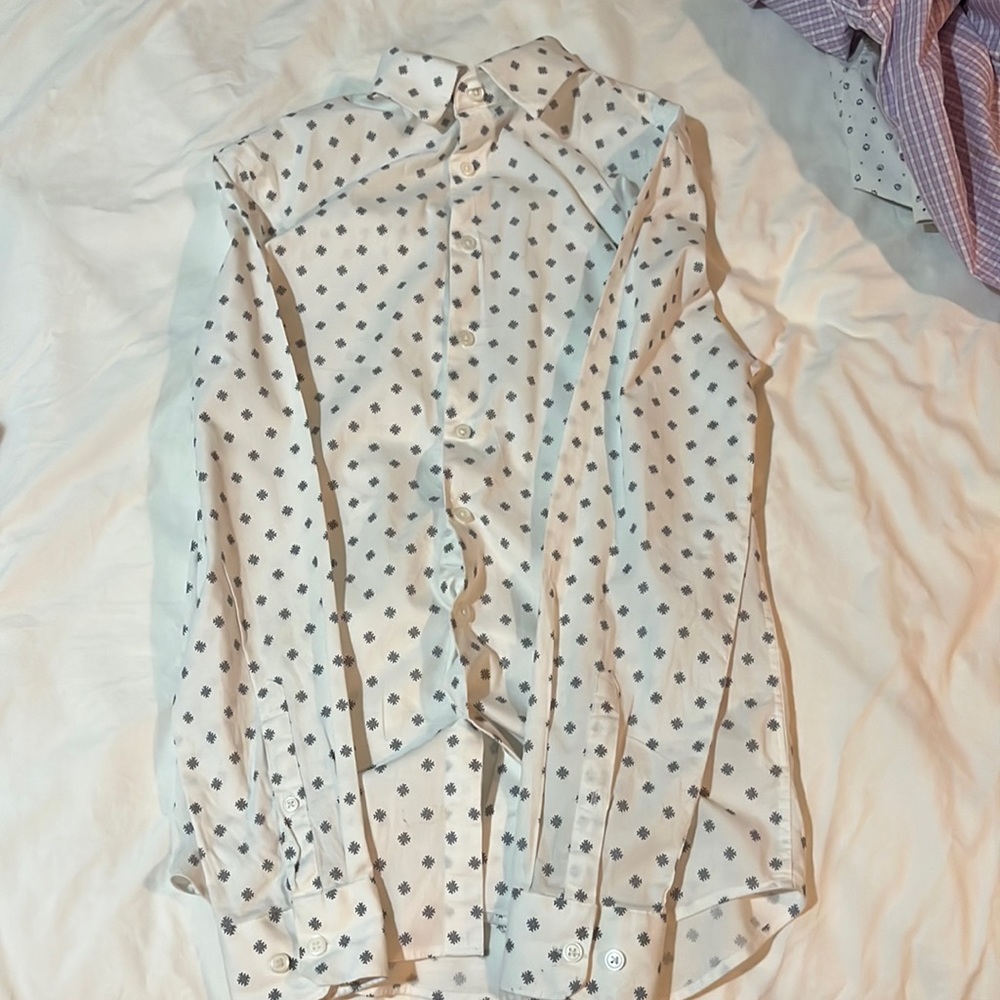 Express Button-down Patterned Shirt (XS)